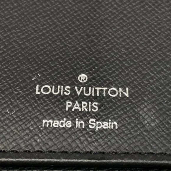 LOUIS VUITTON Zippy Wallet Vertical M30510 Rubber Marine Taiga CA4189 - Picture 5 of 7